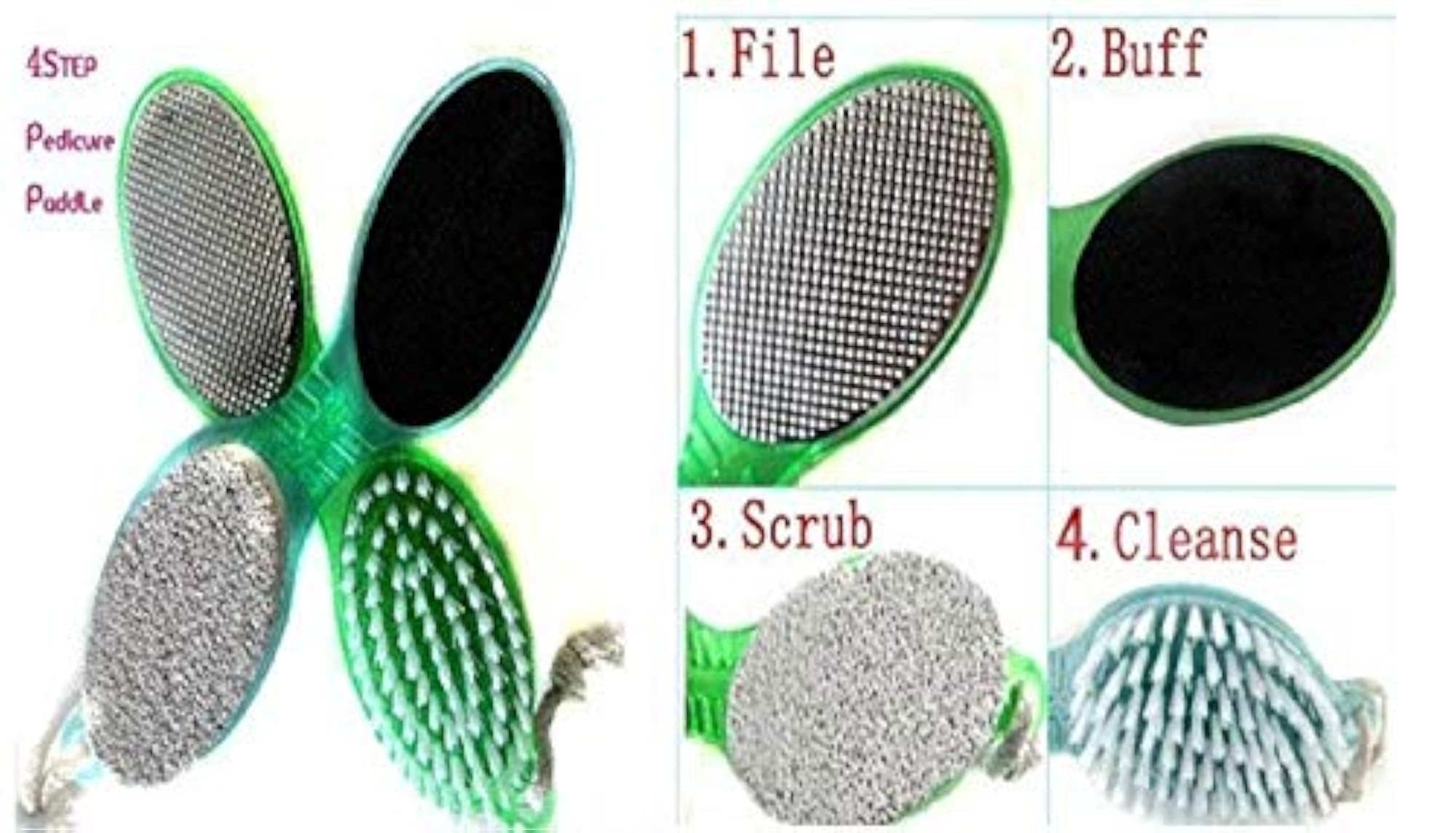 4-in-1 Multi-Purpose Foot File Callus Remover Tools